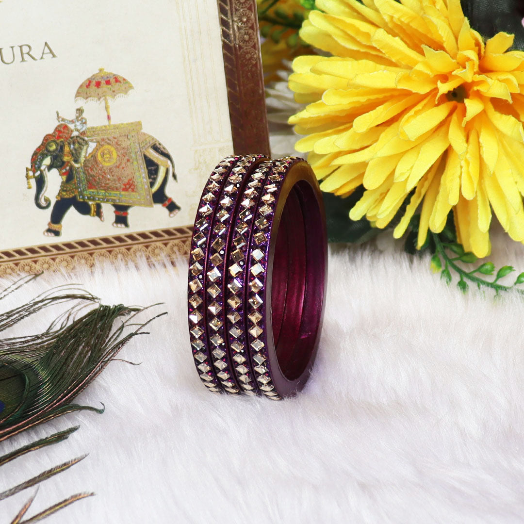 Handmade Lac Bangles For Women With Latest Kundan Design