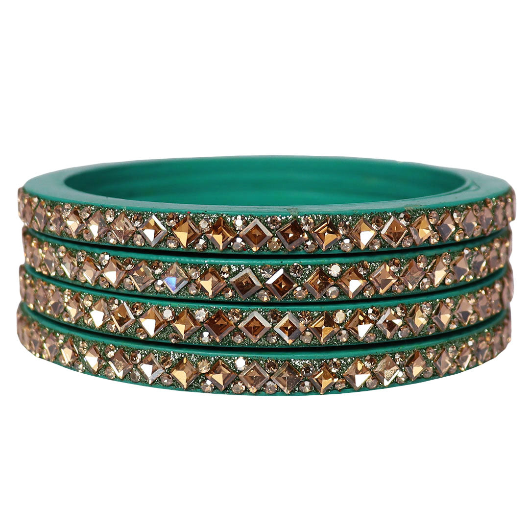 Handmade Lac Bangles For Women With Latest Kundan Design