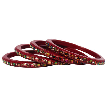 Festive Special Handmade Pure Lac Bangles with Latest Stones Design