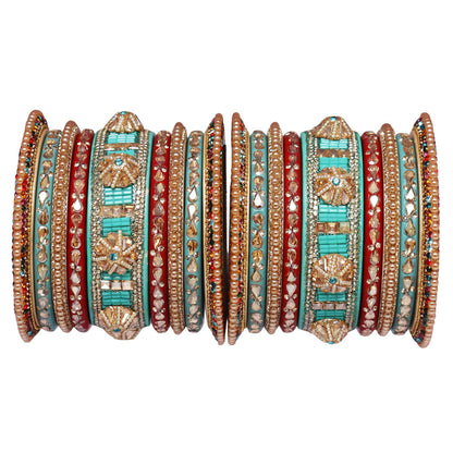 Rajasthani Lac Bangles Wedding Wear Kundan Designer Set