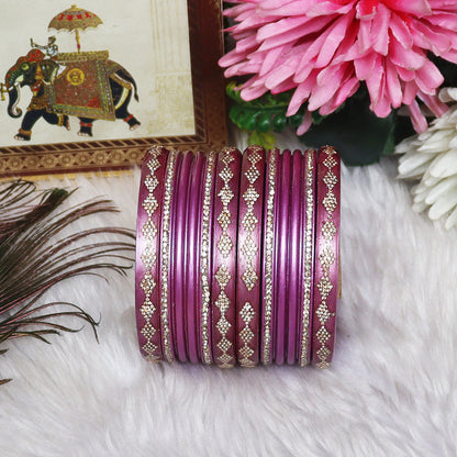 Festive Special Designer Lac Chura Set With Latest Rhinestones Design