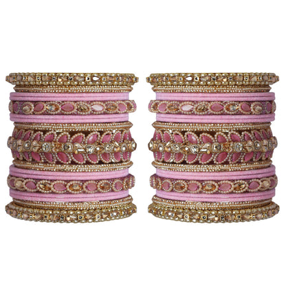 Indian Bridal Wedding Bangles Set – Kundan & Beads Work