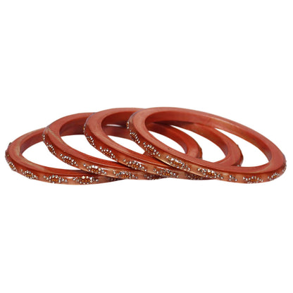 Rajasthani lac bangles set with elegant rhinestone stone work