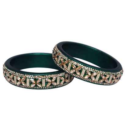 Jaipuri Lac Kada Handmade Kundan Kada Bangles