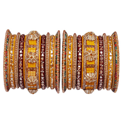 Rajasthani Lac Bangles Wedding Wear Kundan Designer Set
