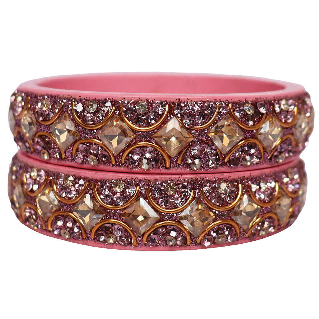 Jaipuri Fancy Lac Kada Bangles For Women With Latest Kundan Design