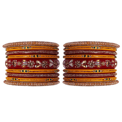 Traditional Handmade Lac Bridal Chura Set With Latest Kundan Design