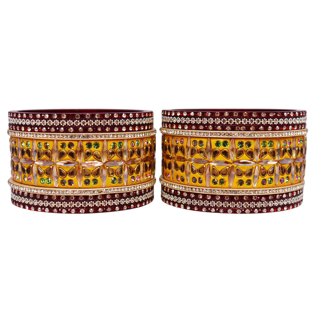 Kundan Lac Bangles for Women