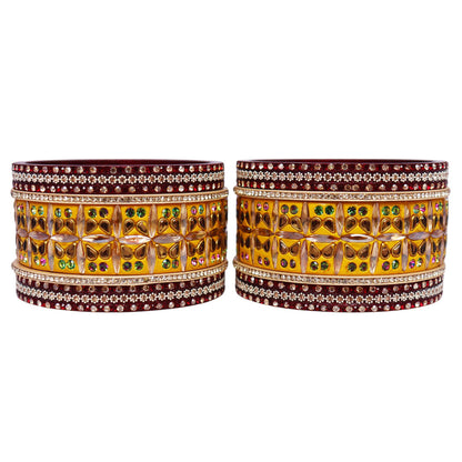 Kundan Lac Bangles for Women