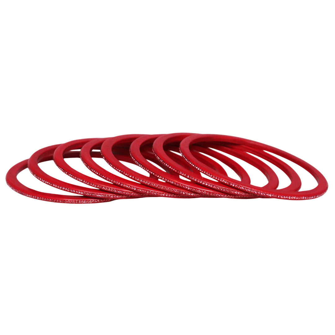 Traditional Rajasthani Lac Bangles with Fine Rhinestones Design