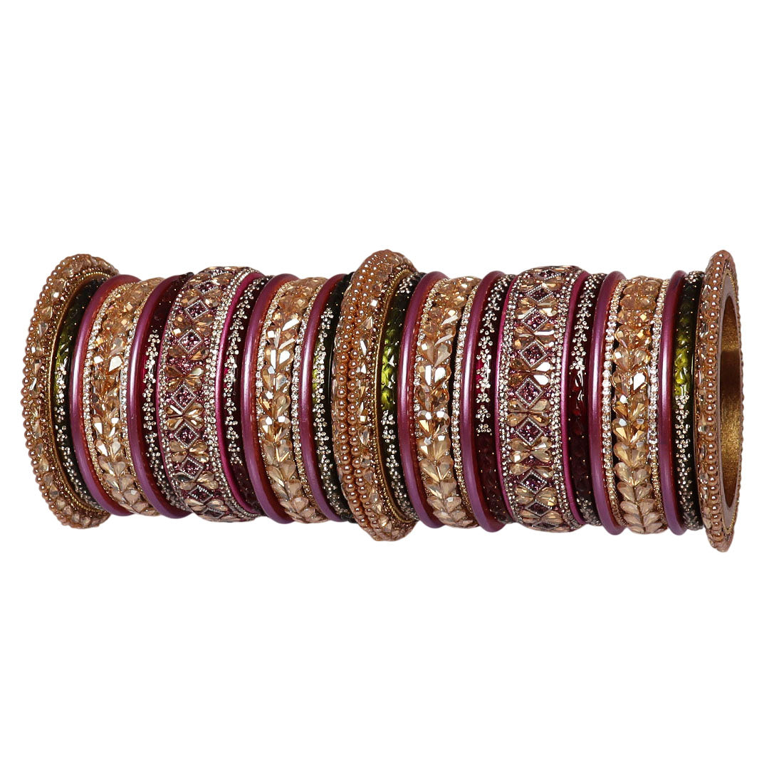 Premium Rajasthani Lac Bridal Chura Set With Latest Kundan Design