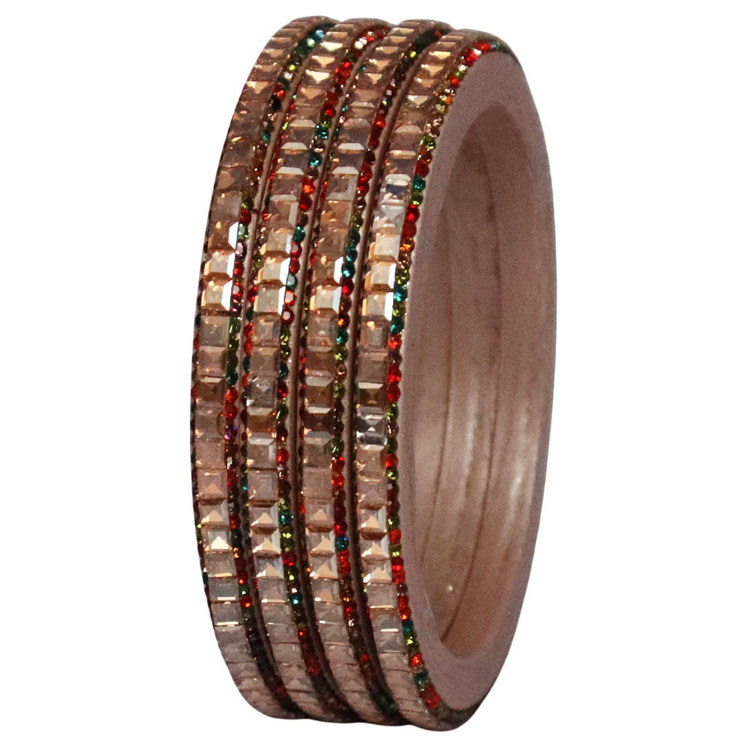 Handcrafted Lac Bangles – Rajasthani Kundan Design for Weddings
