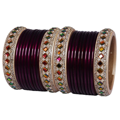 Handmade Pure Lac Bangles Set for Women | Traditional Rajasthani Glossy Bangles By TAJ BRIDAL STORE