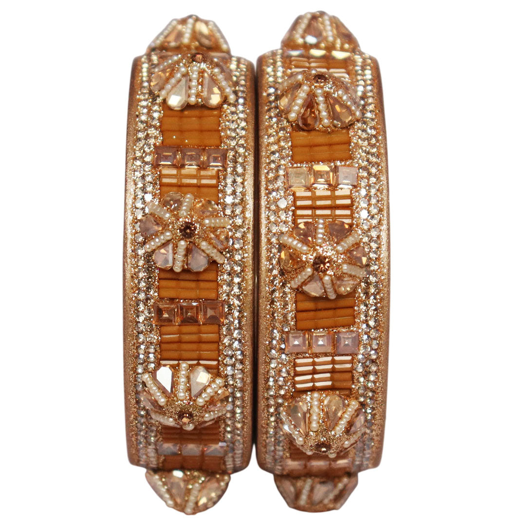 Jaipuri Lac Bangles Kundan Pearl Rhinestone Designer Kada