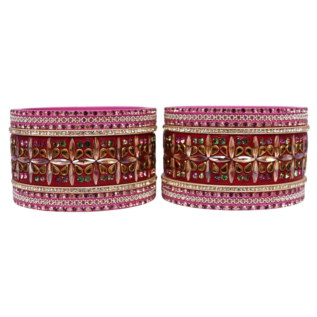 Handmade Rajasthani Kundan Lac Bangles
