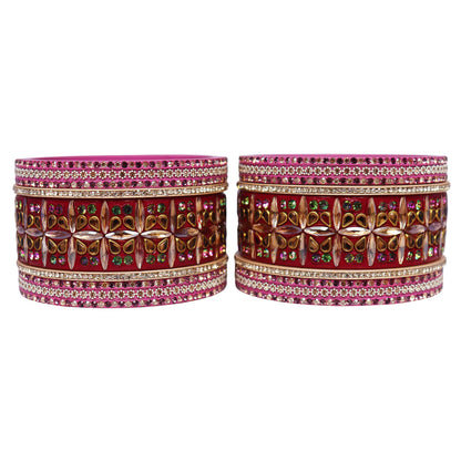 Handmade Rajasthani Kundan Lac Bangles