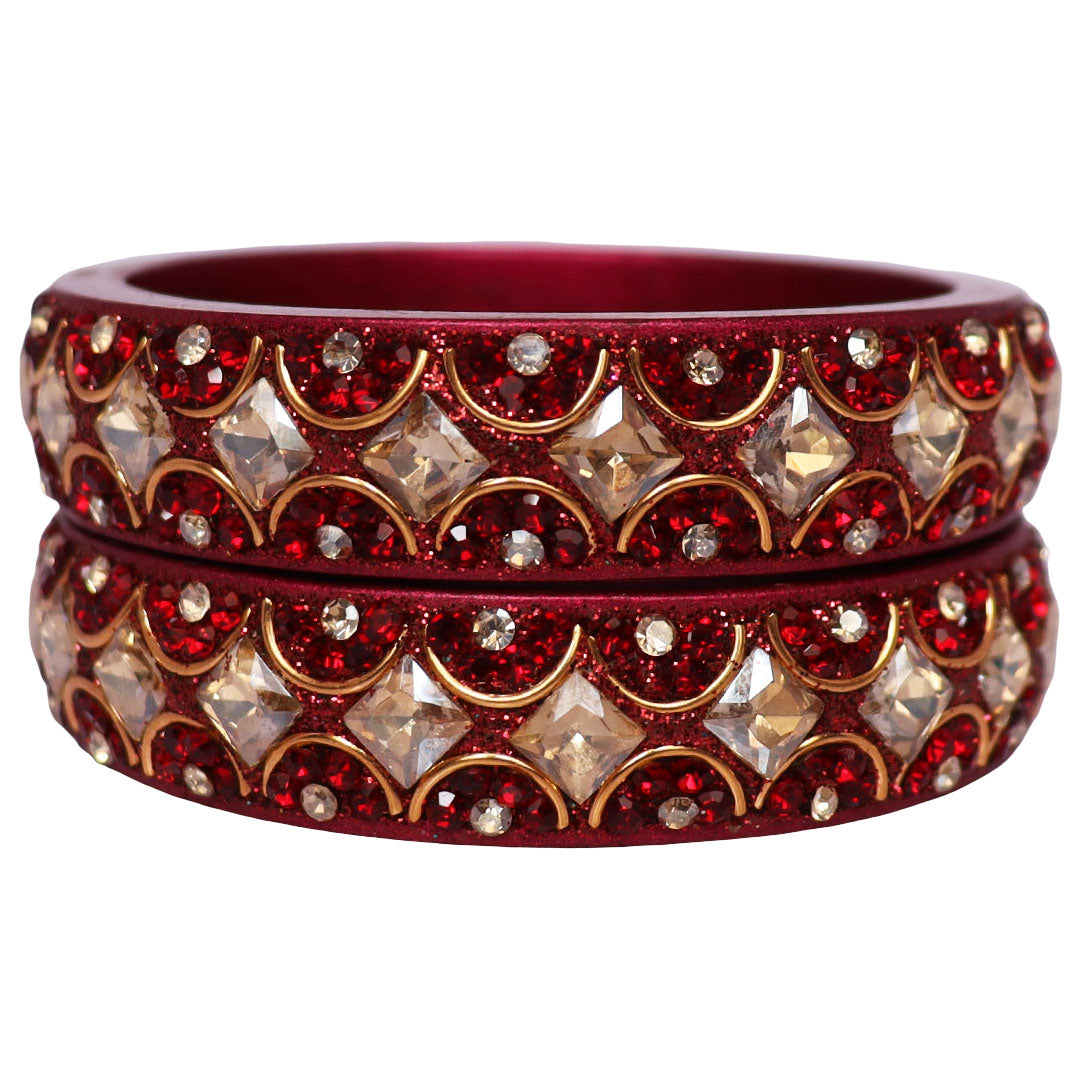 Jaipuri Fancy Lac Kada Bangles For Women With Latest Kundan Design