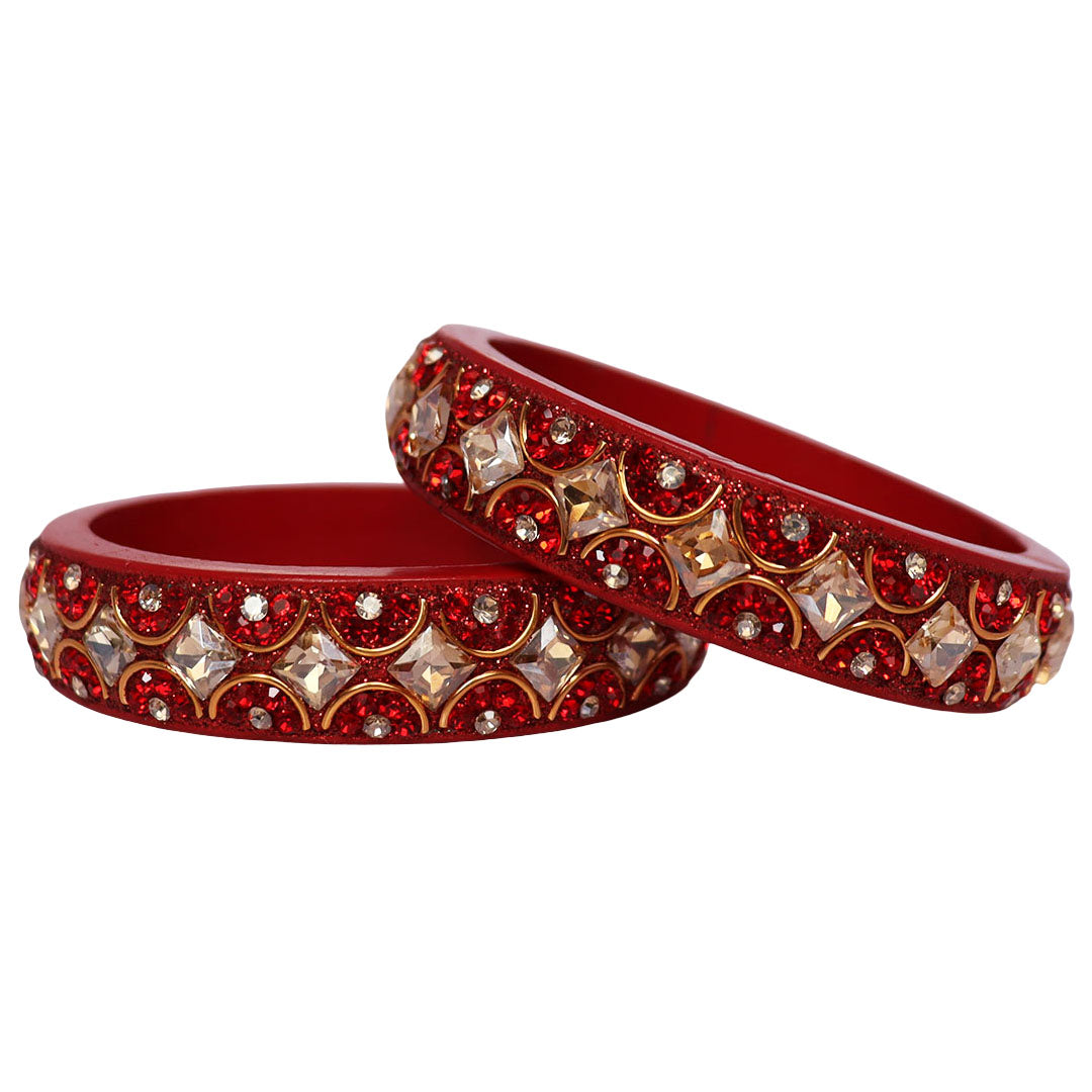 Jaipuri Fancy Lac Kada Bangles For Women With Latest Kundan Design