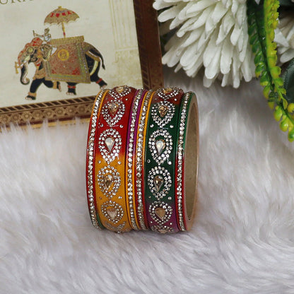 Raksha Bandhan Special Pure Lac Short Bangles Set For Sister