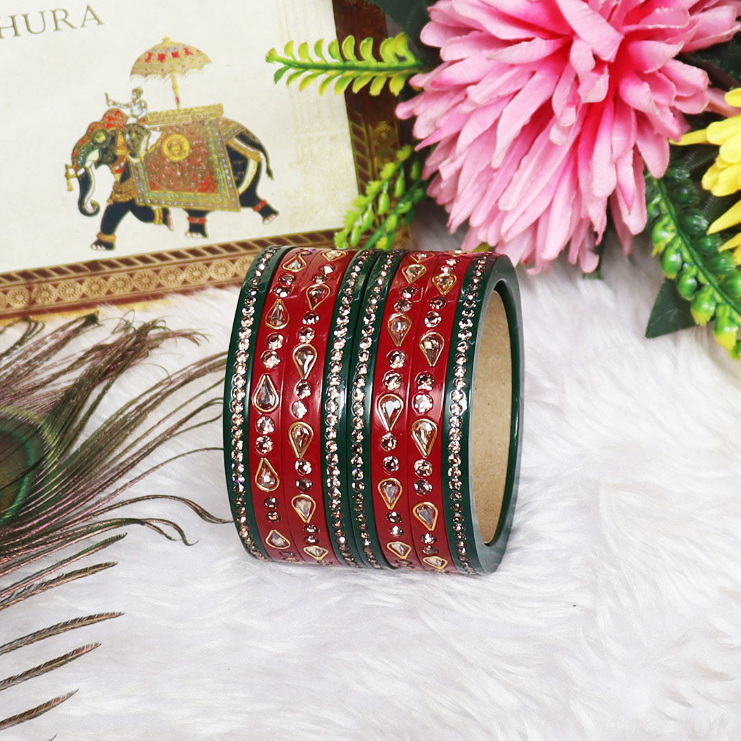 Rajasthani Traditional Lac Chura Set Gift for Bhabhi