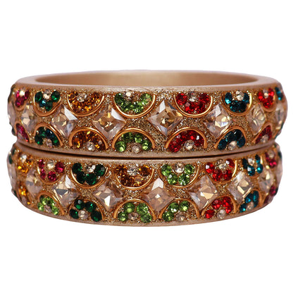 Jaipuri Fancy Lac Kada Bangles For Women With Latest Kundan Design