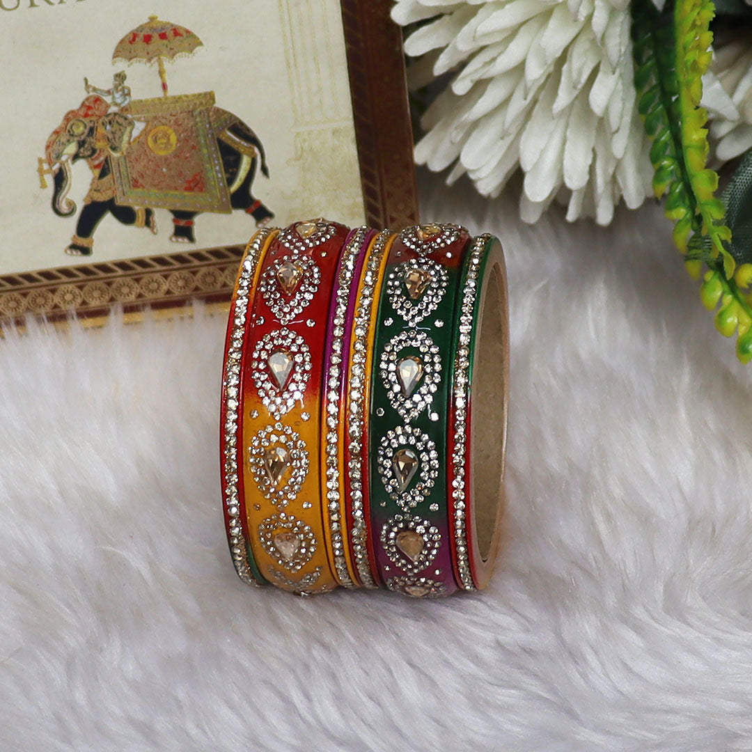 Raksha Bandhan Special Pure Lac Short Bangles Set For Sister