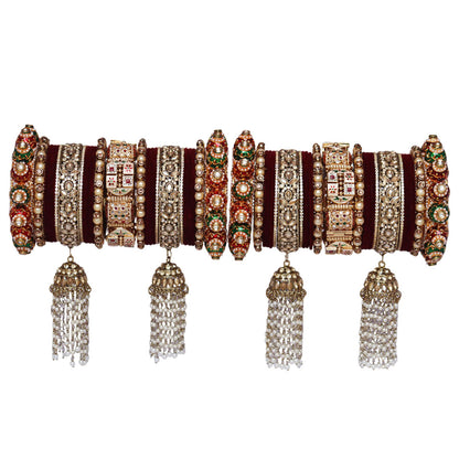 Dulhan Special Bridal Bangles with Latest Jhumka Latkan Design