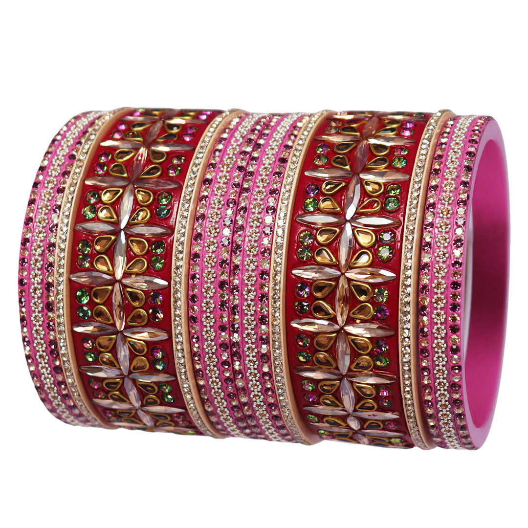 Handmade Rajasthani Kundan Lac Bangles