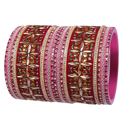 Handmade Rajasthani Kundan Lac Bangles