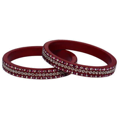 Jaipuri Lac Bangles Artificial Stones Kada Set for Women