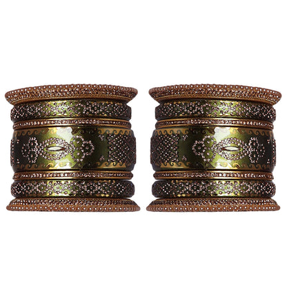 Rajasthani Designer Wedding Chura Set With Latest Kundan Design