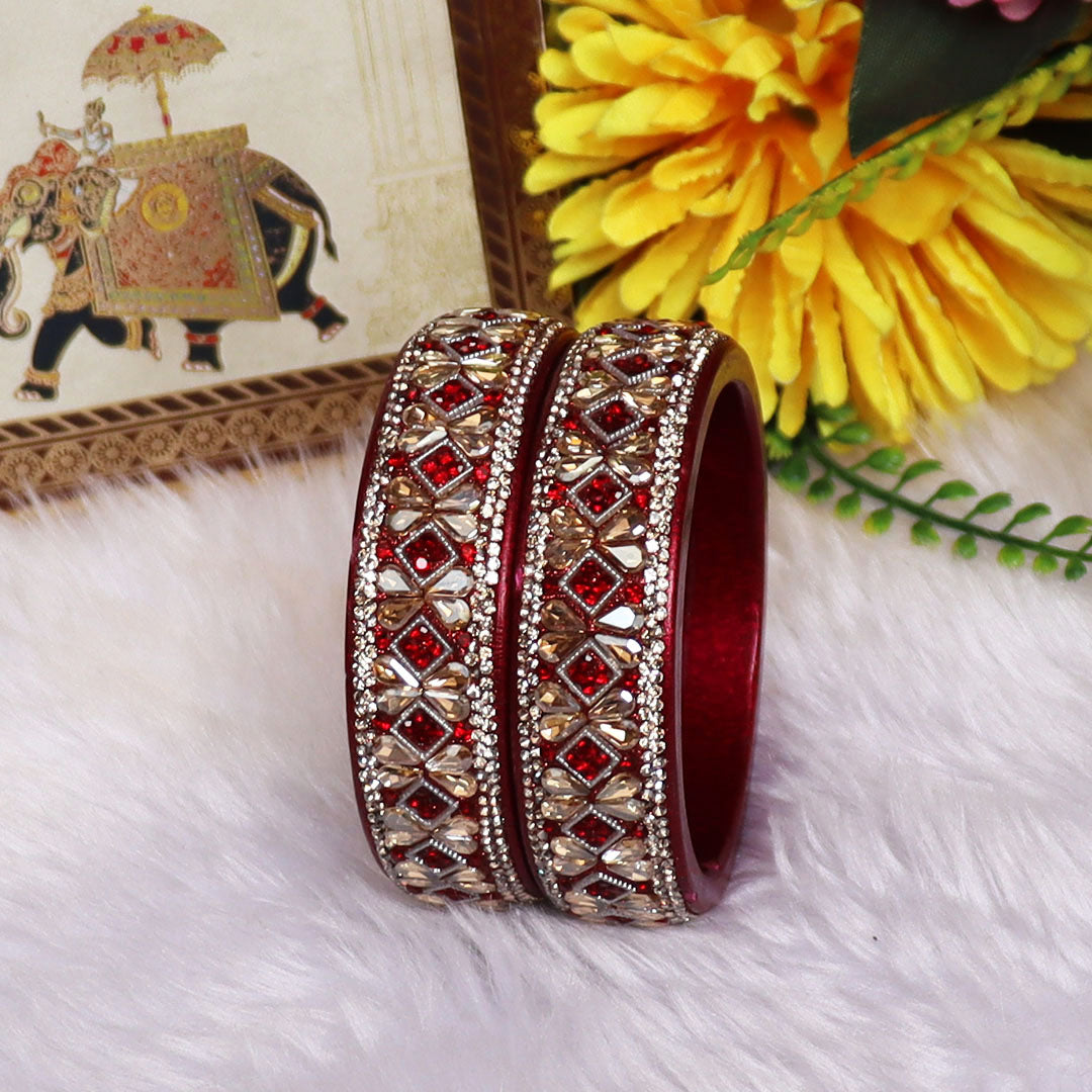 Jaipuri Designer Lac Kada Bangles For Women With Latest Kundan Design