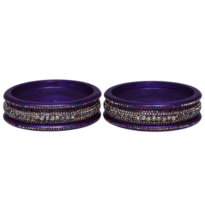 Jaipuri Lac Bangles with Latest Beads & Rhinestone Design