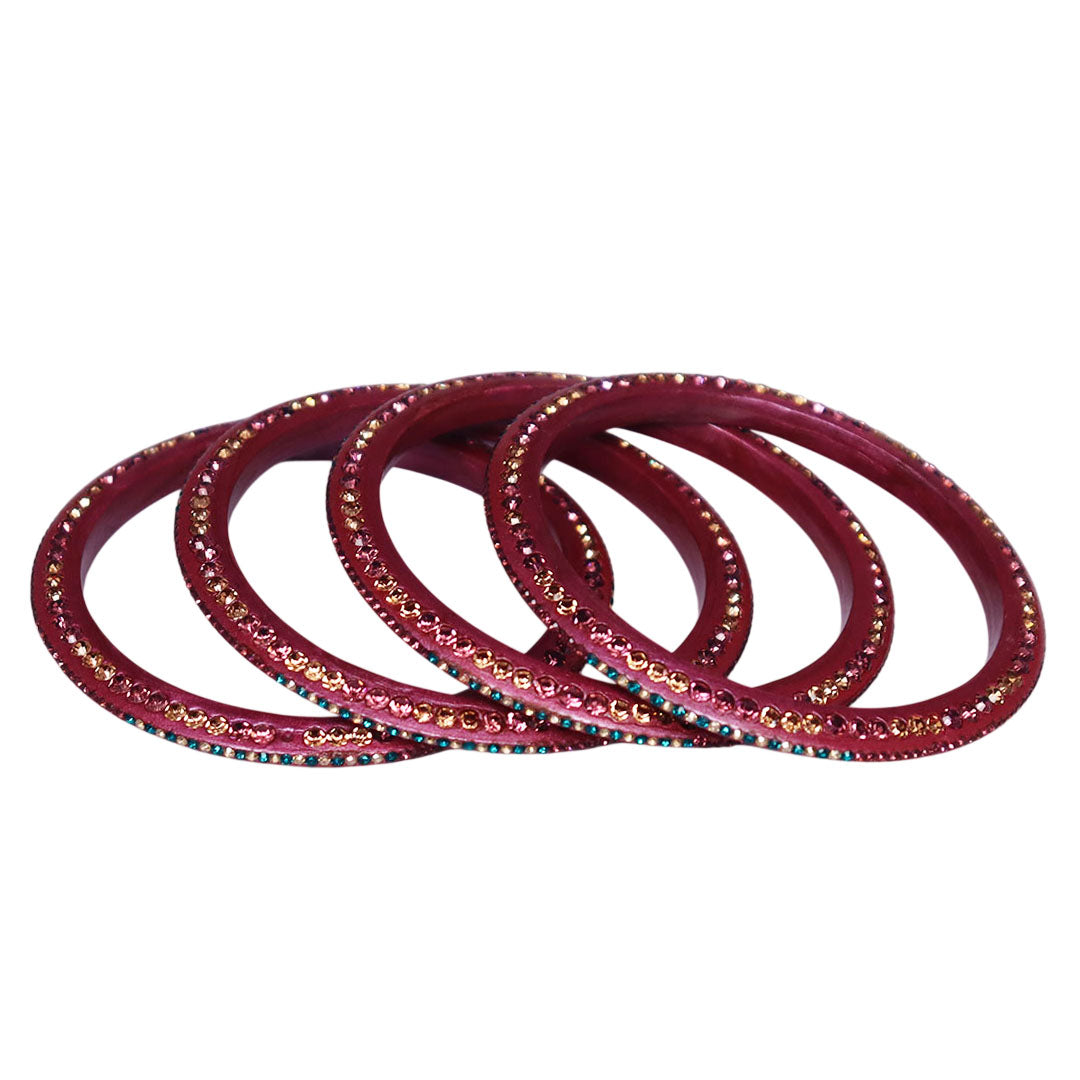 Rhinestone Lac Bangles for Raksha Bandhan