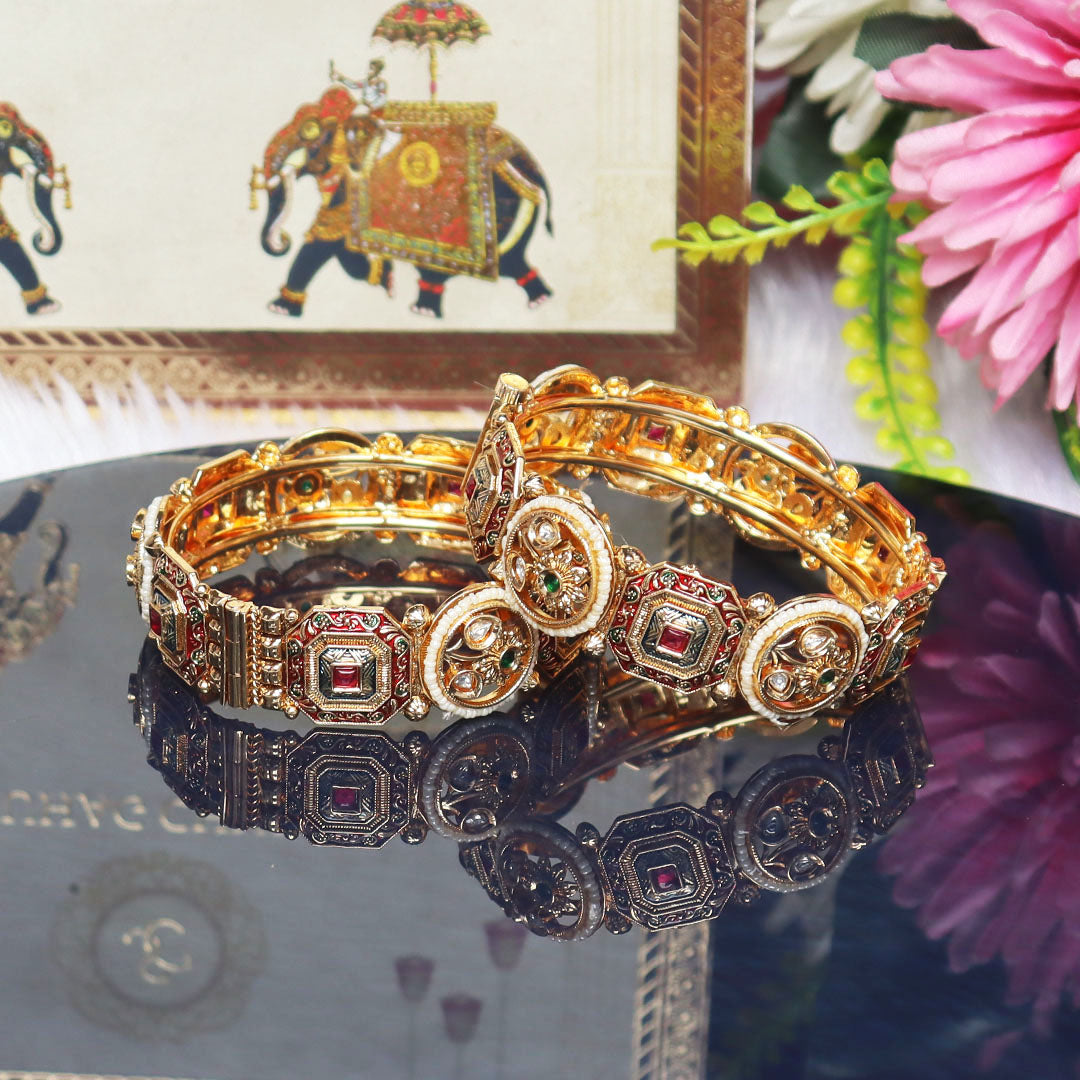 Premium Gold Plated Bracelet for Women's in Traditional Design