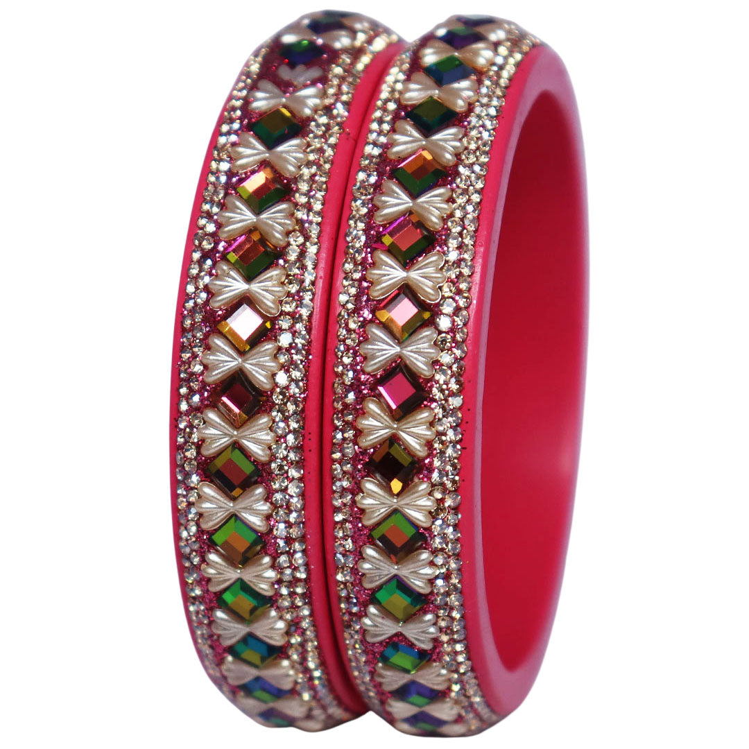 Traditional Jaipur Handmade Lac Bangles Set for Brides, Women and Girls