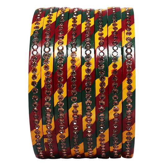Rajasthani Lahariya Lac Bangles Set Rakhi Gifts for Nanad