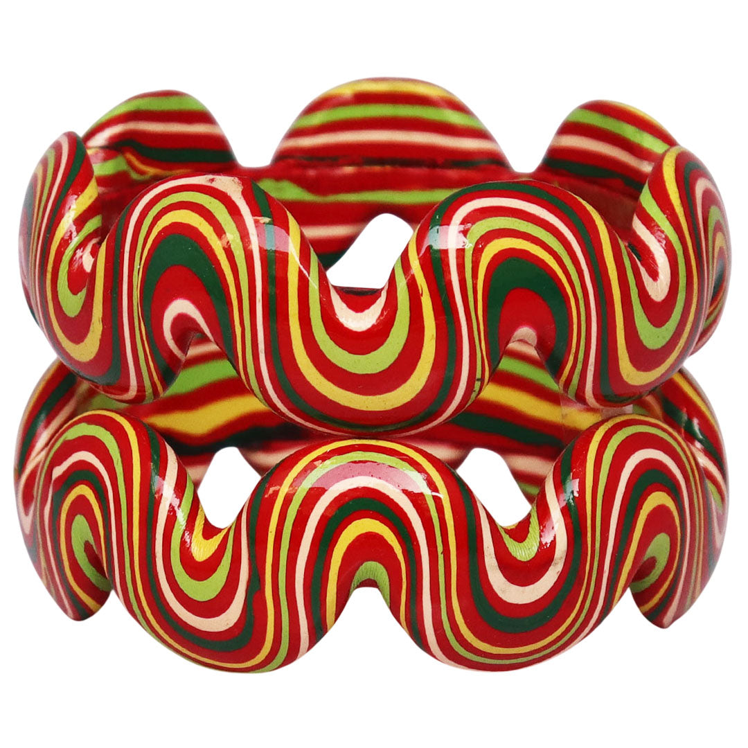 Trendy Wave Pattern Lac Kada for Wedding & Festive Wear