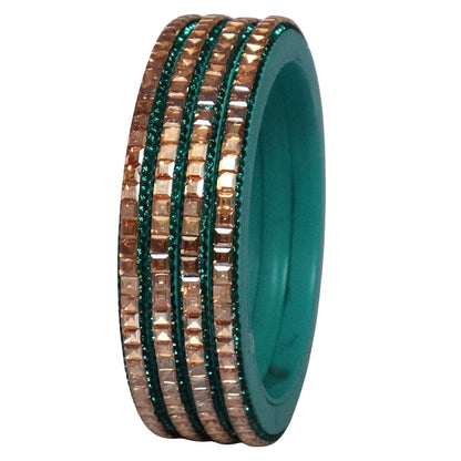 Handcrafted Lac Bangles – Rajasthani Kundan Design for Weddings