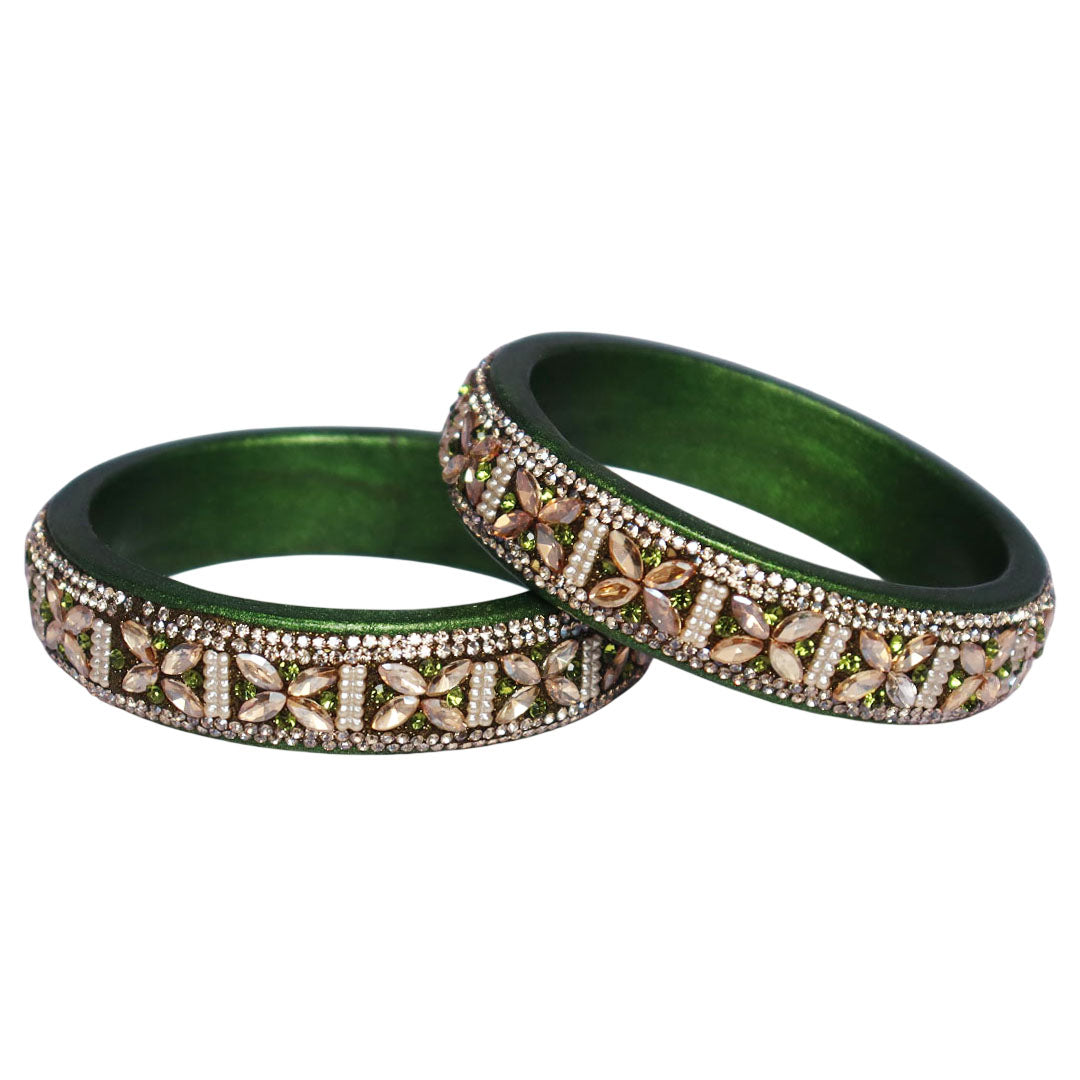 Premium Handmade Lac Kundan Kada for Bridal and Festive Wear