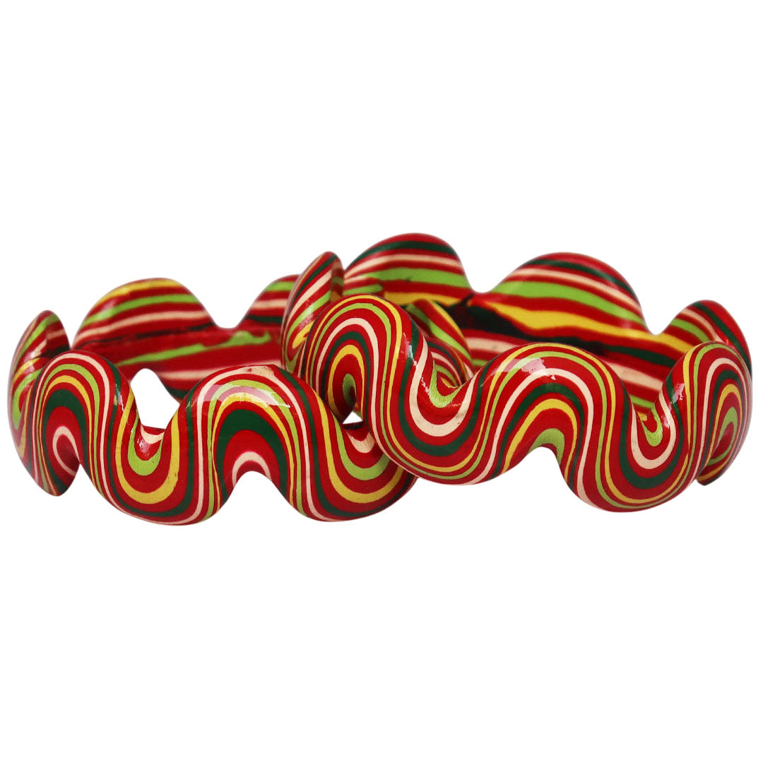 Trendy Wave Pattern Lac Kada for Wedding & Festive Wear