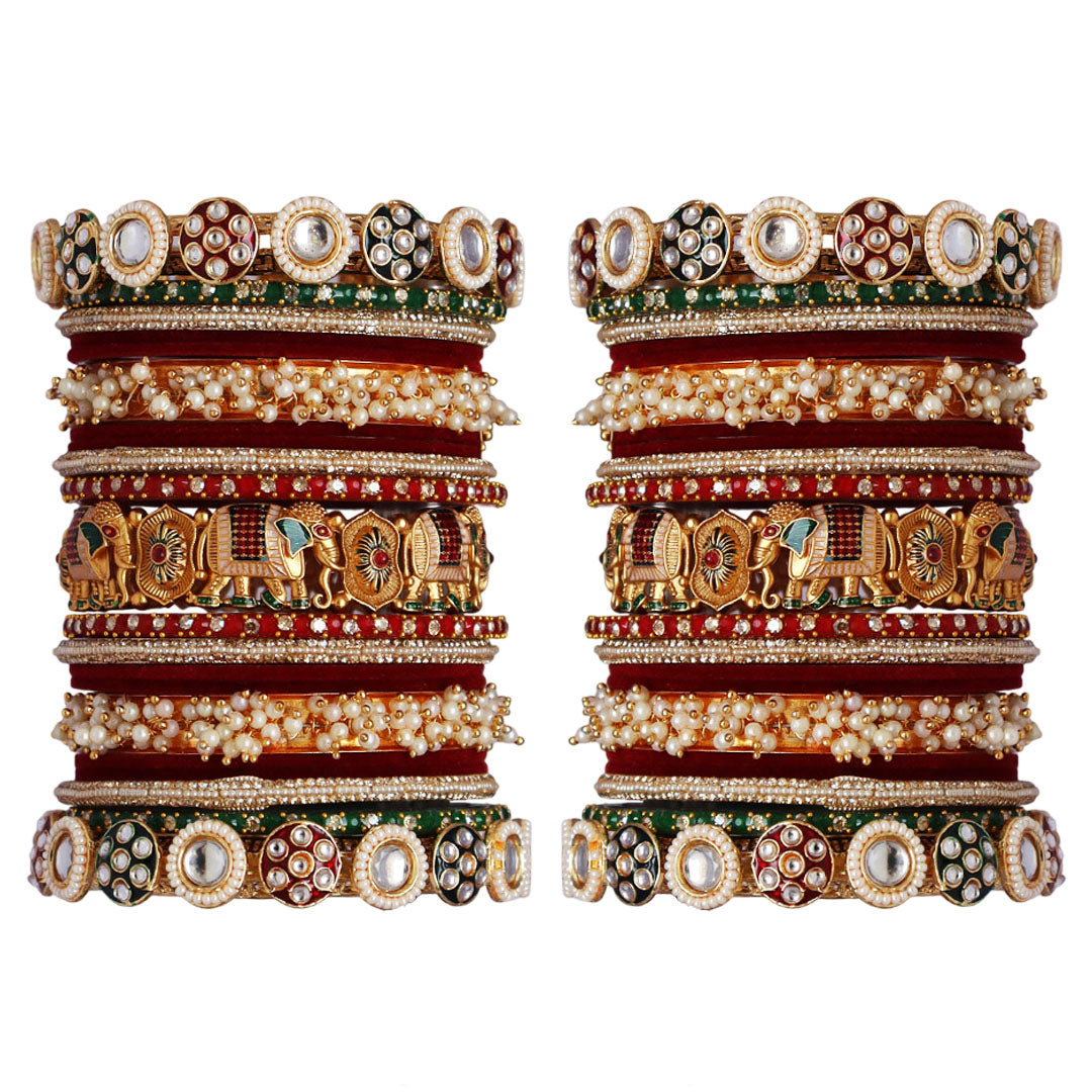 Premium Bridal Wedding Bangles Set for Women's
