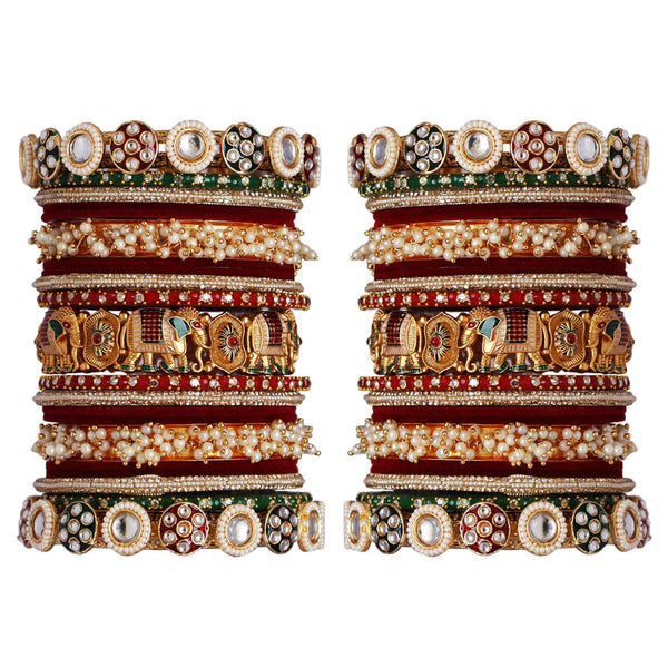 Premium Bridal Wedding Bangles Set for Women's