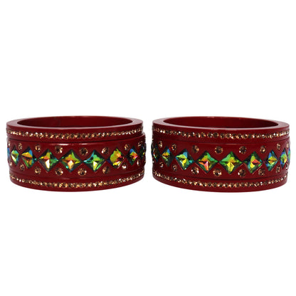 Rakhi Special Traditional Lac Bangles Set With Latest Kundan Design
