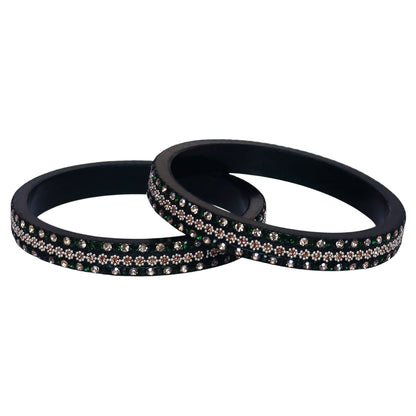 Jaipuri Lac Bangles Artificial Stones Kada Set for Women
