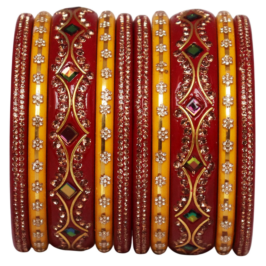 Handcrafted Lac Short Bangles for Marriage & Festival Functions