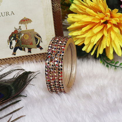 Handmade Lac Bangles For Women With Latest Kundan Design