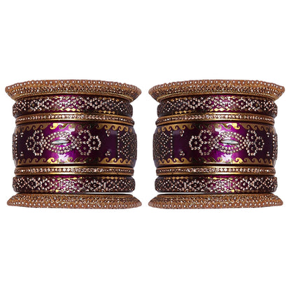 Rajasthani Designer Wedding Chura Set With Latest Kundan Design