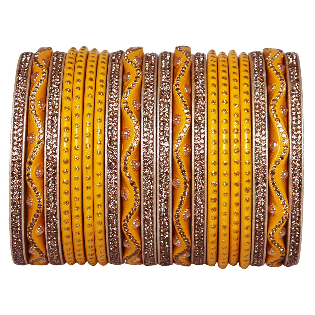 Karwa Chauth Special Designer Lac Bangles Set in Zig-Zag Design