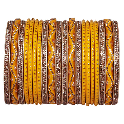 Karwa Chauth Special Designer Lac Bangles Set in Zig-Zag Design